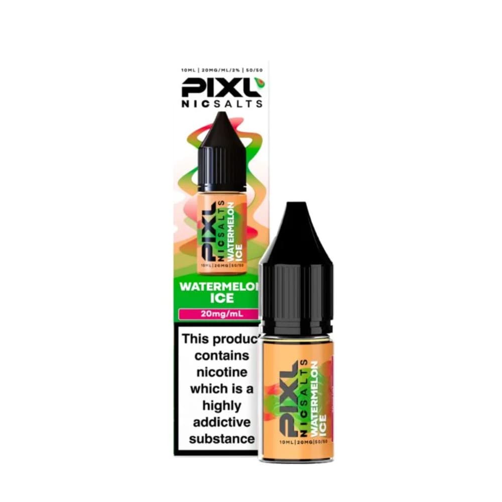  Watermelon Ice / 10mg Pixl Nic Salts 10ml E liquids Box of 10