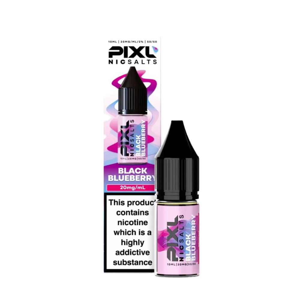  Black Blueberry / 20mg Pixl Nic Salts 10ml E liquids Box of 10