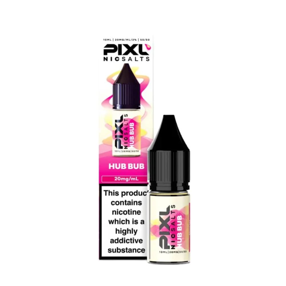  Hub Bub / 20mg Pixl Nic Salts 10ml E liquids Box of 10