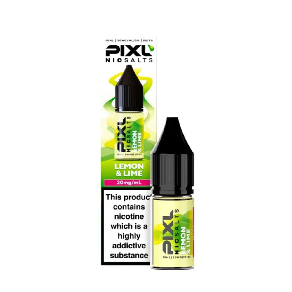  Lemon Lime / 20mg Pixl Nic Salts 10ml E liquids Box of 10