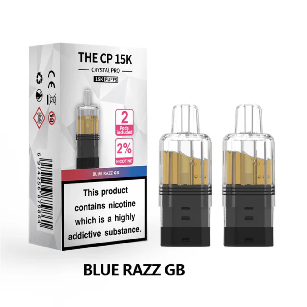  Blue Razz GB Crystal Pro CP 15k Prefilled Pods Pack of 5