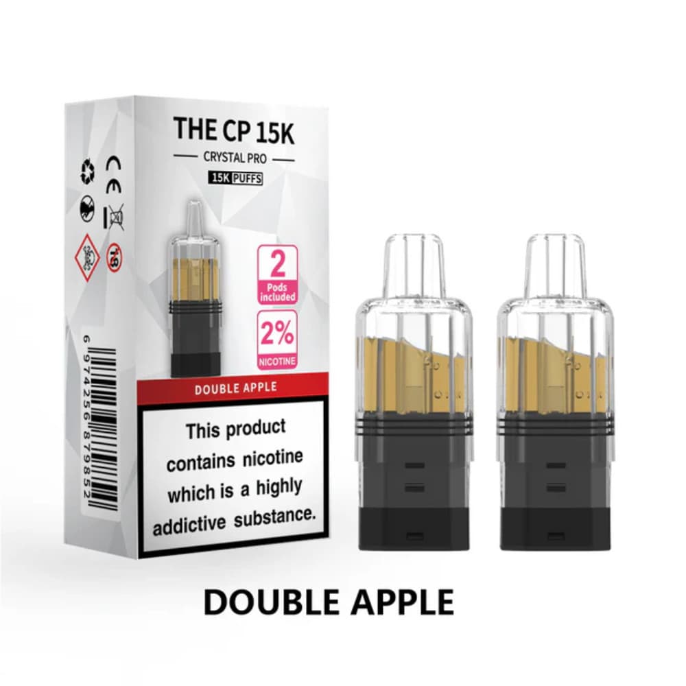  Double Apple Crystal Pro CP 15k Prefilled Pods Pack of 5