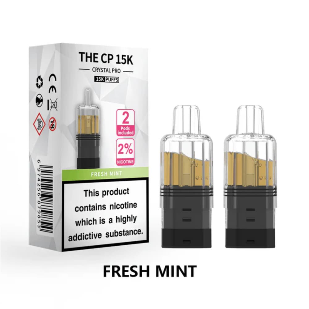  Fresh Mint Crystal Pro CP 15k Prefilled Pods Pack of 5
