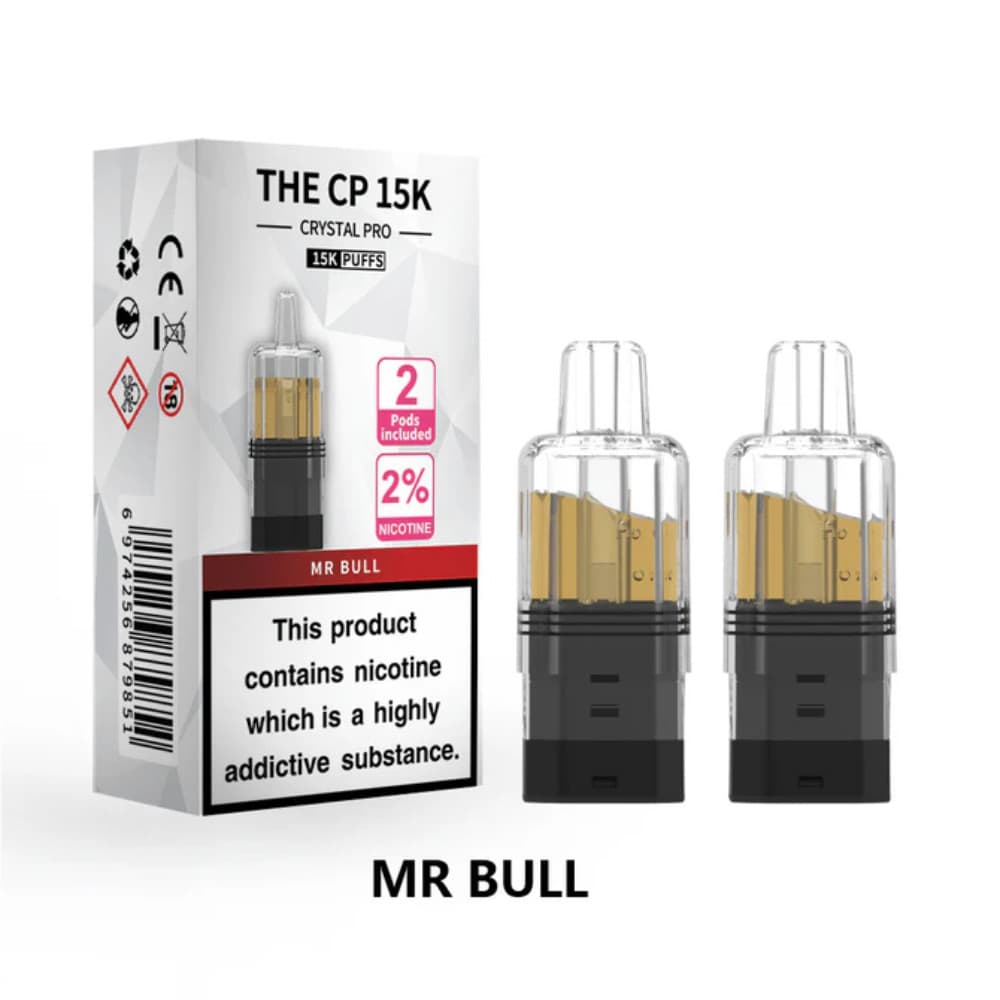  Mr Bull Crystal Pro CP 15k Prefilled Pods Pack of 5