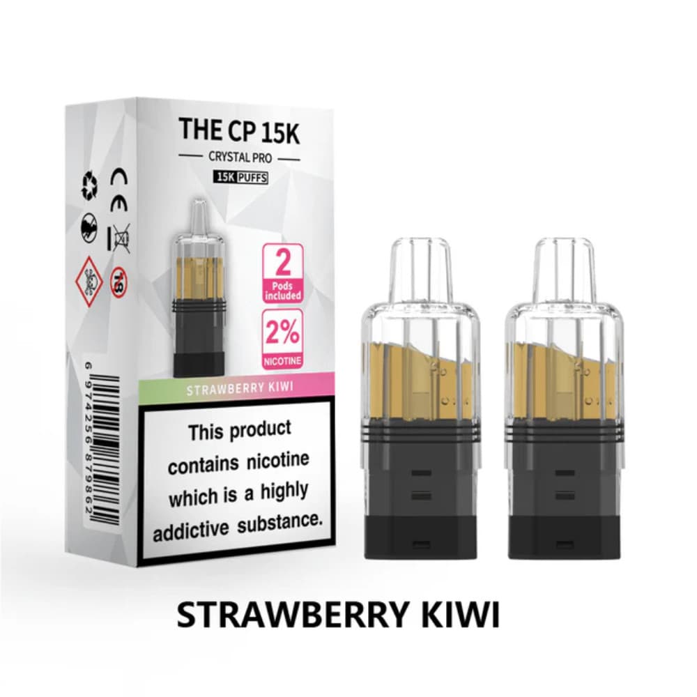  Strawberry Kiwi Crystal Pro CP 15k Prefilled Pods Pack of 5