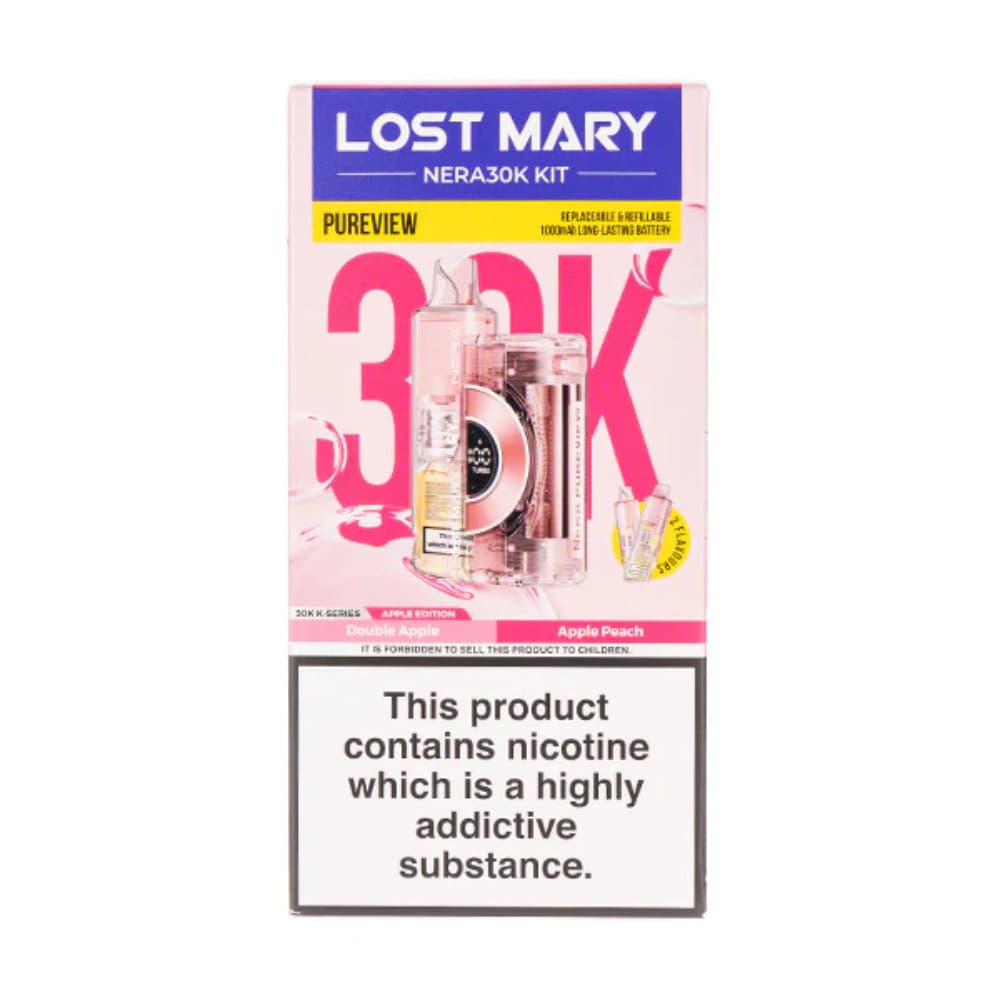  Apple Edition Lost Mary NERA 30K Pureview Vape Box of 5