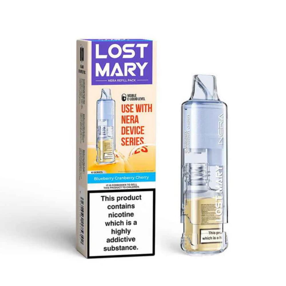  Blue Cherry Cranberry Lost Mary NERA 30K Pureview Pods Pack of 5
