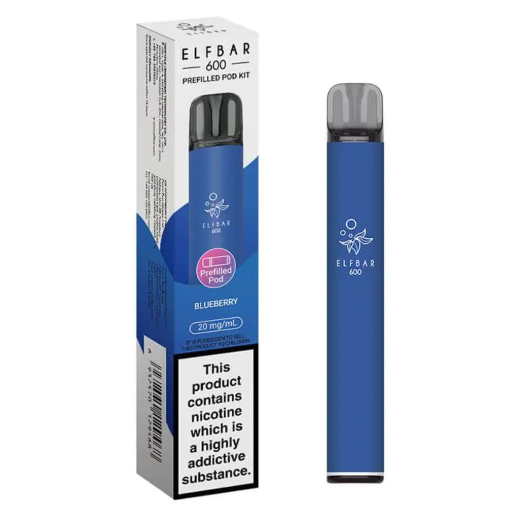  Blueberry Elf Bar 600 Prefilled Pod Kit Box of 10