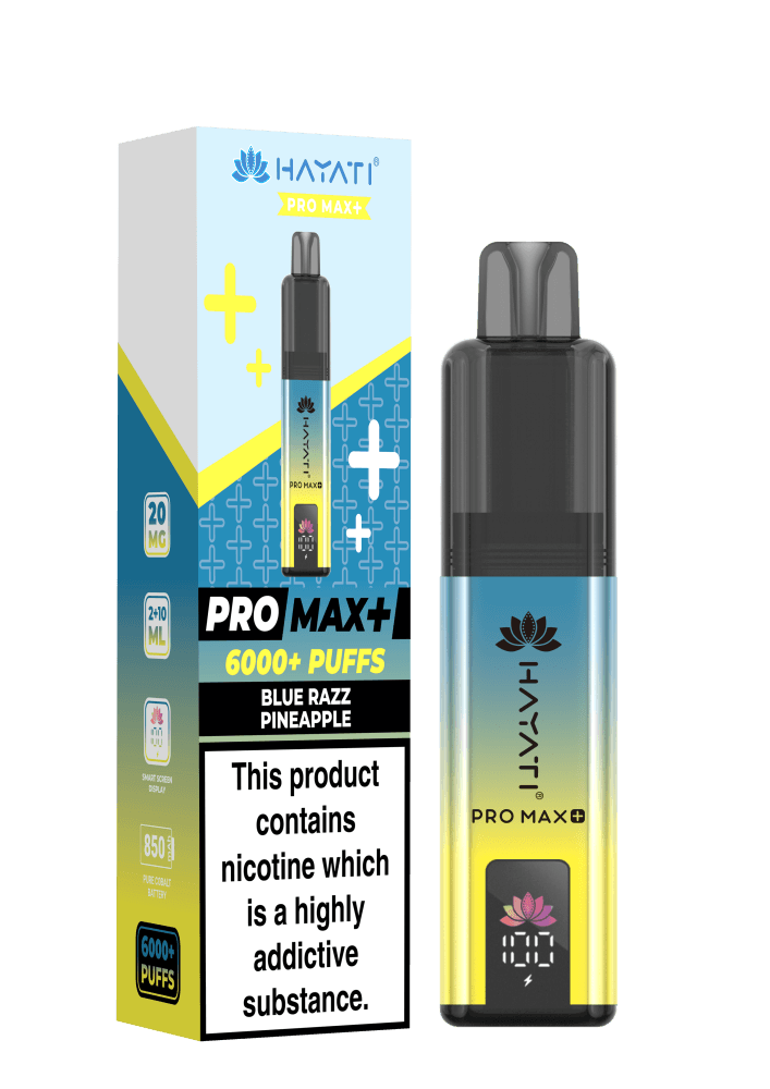  Blue Razz Pineapple Hayati Pro Max Plus Vape Kit Box of 5