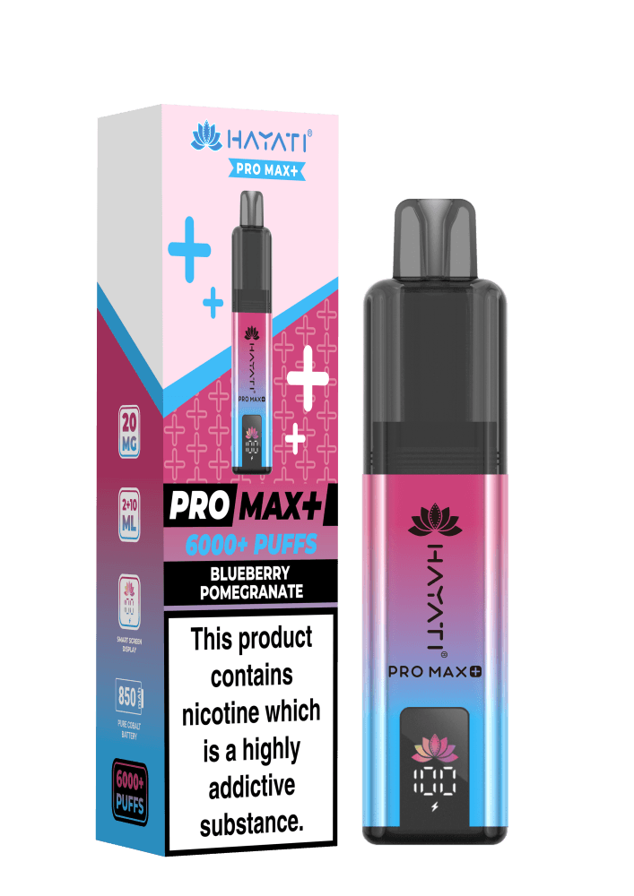  Blueberry Pomegranate Hayati Pro Max Plus Vape Kit Box of 5