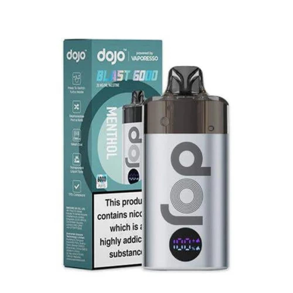  Menthol Dojo Blast 6000 Vape Kit Box of 5
