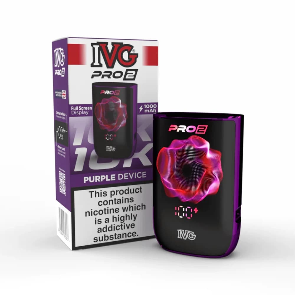  Purple IVG Pro 2 Vape Pod Kit Box of 5