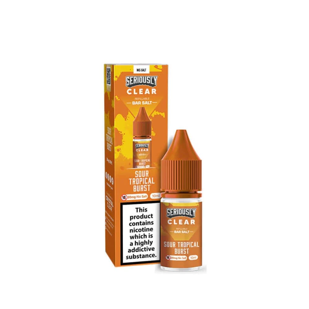  Sour Tropical Burst / 5mg Seriously Clear Bar Salt 10ml Box of 10