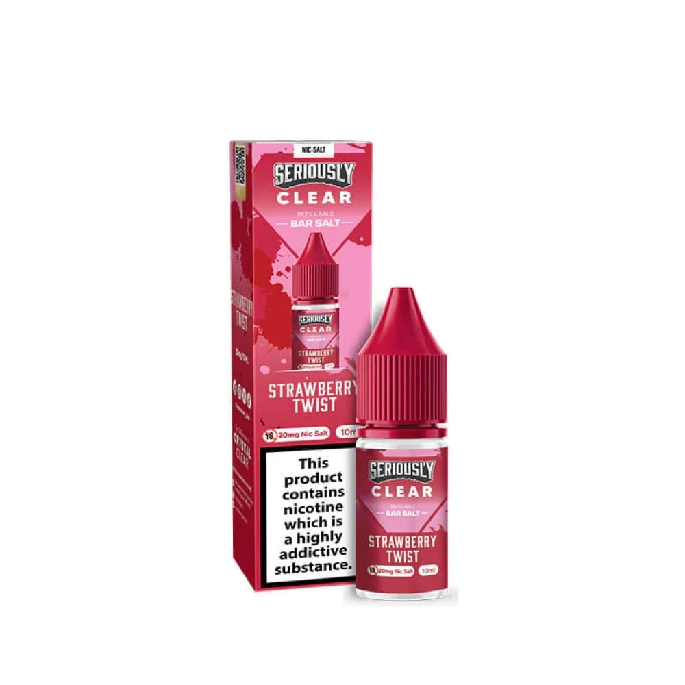  Strawberry Twist / 20mg Seriously Clear Bar Salt 10ml Box of 10