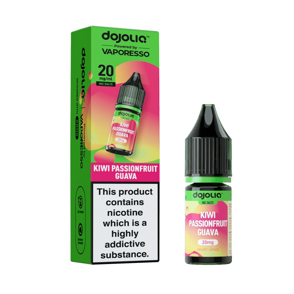  Kiwi Passionfruit Guava / 10mg Vaporesso Dojo Liq Nic Salt 10ml Box of 10