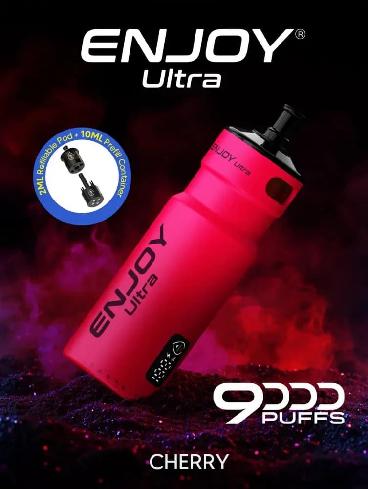  Cherry Cola Enjoy Ultra 9000 Vape Kit Box of 5