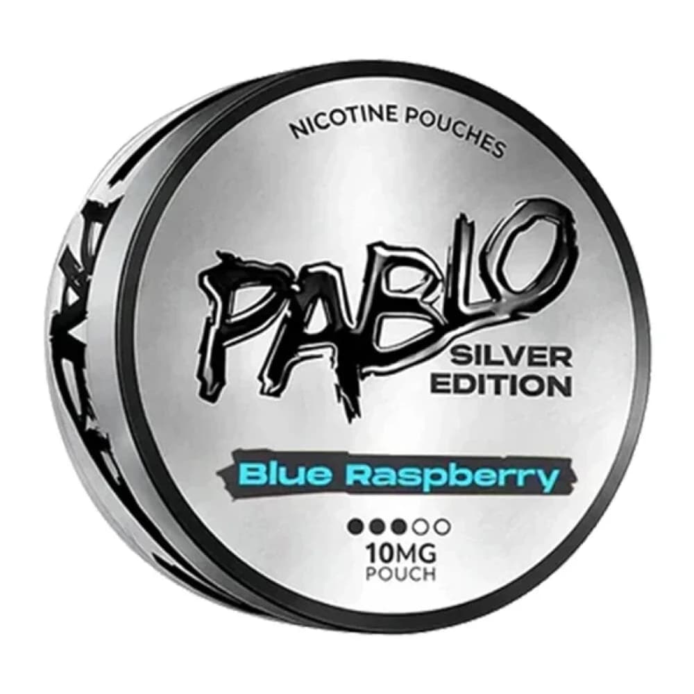  Blue Raspberry (10mg) Pablo Silver Edition Nicotine Pouches Pack of 10
