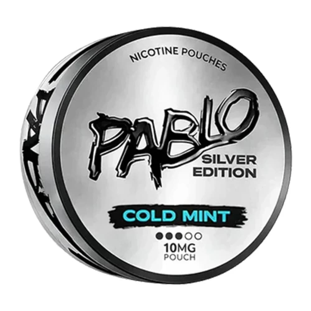  Cold Mint (10mg) Pablo Silver Edition Nicotine Pouches Pack of 10