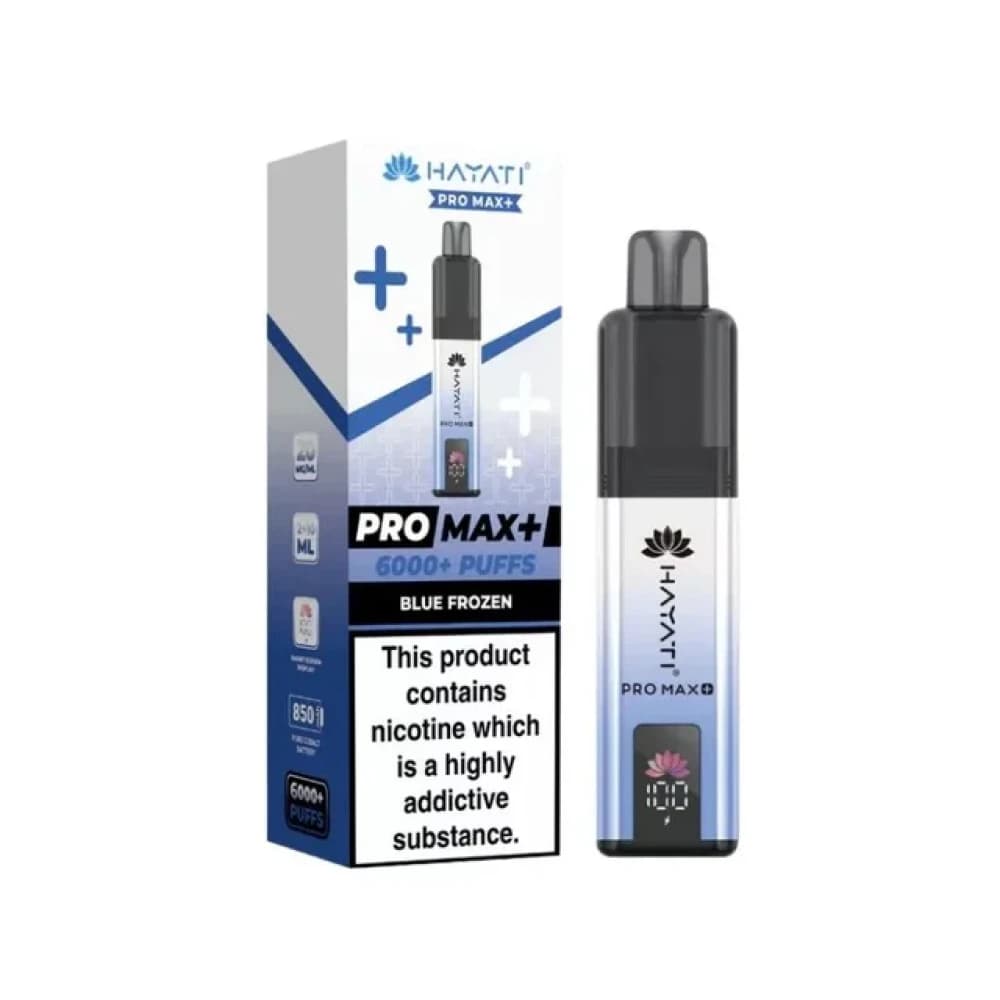  Blue Frozen Hayati Pro Max Plus Vape Kit Box of 5