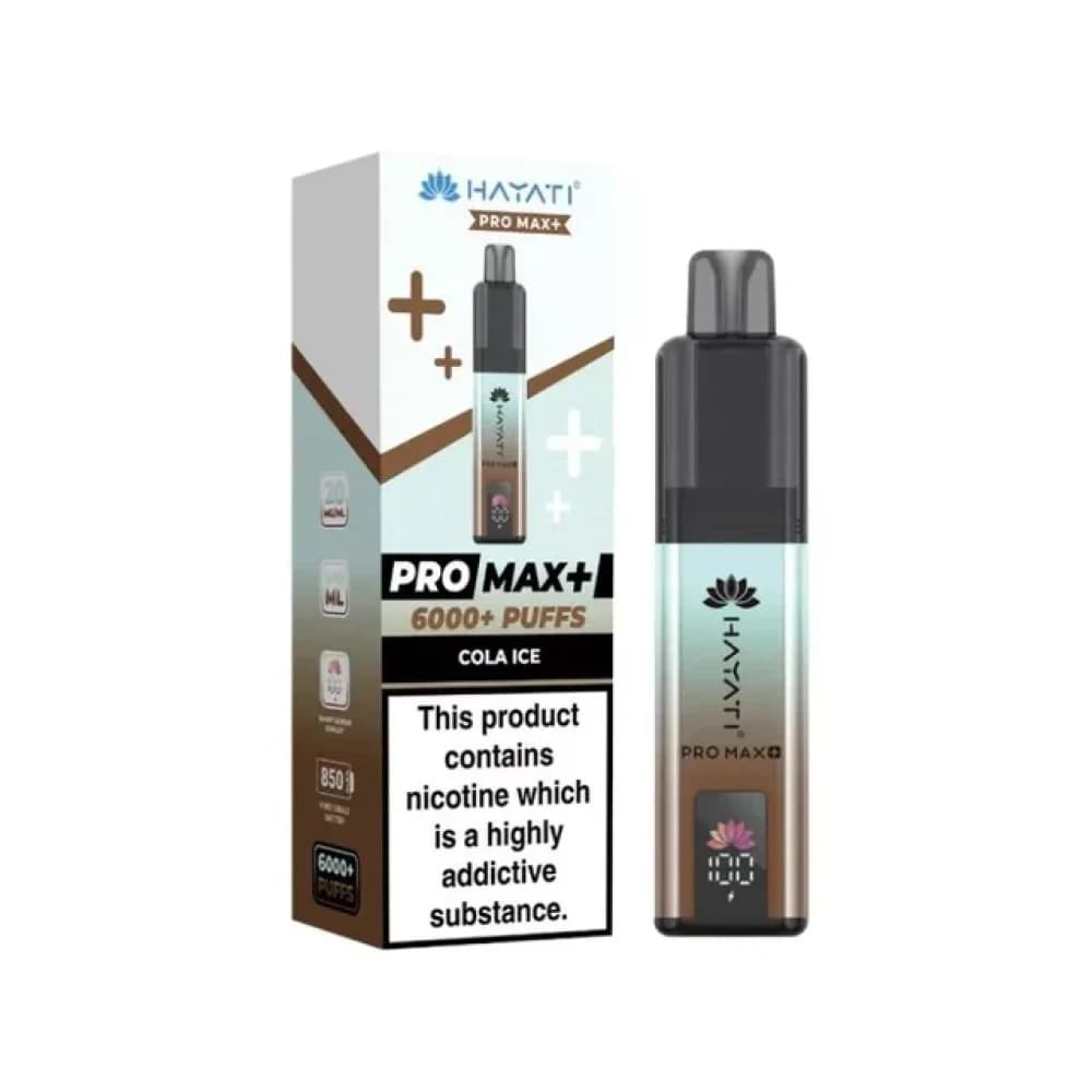  Cola Ice Hayati Pro Max Plus Vape Kit Box of 5