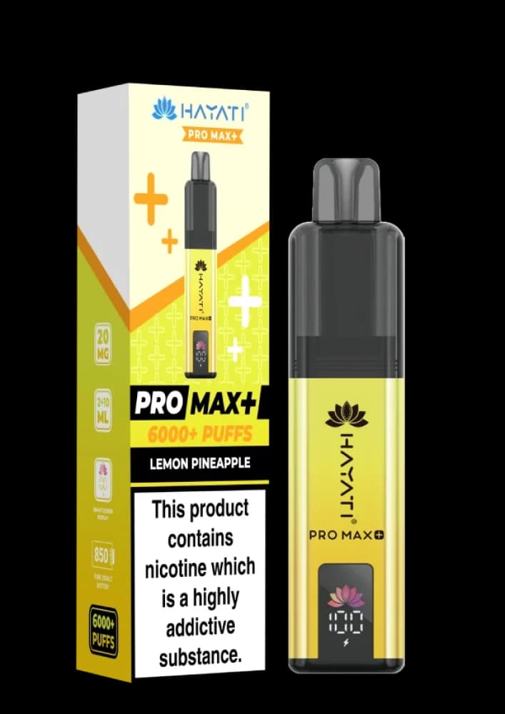  Lemon Pineapple Hayati Pro Max Plus Vape Kit Box of 5