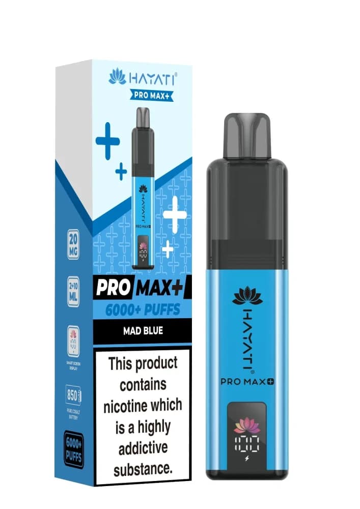  Mad Blue Hayati Pro Max Plus Vape Kit Box of 5