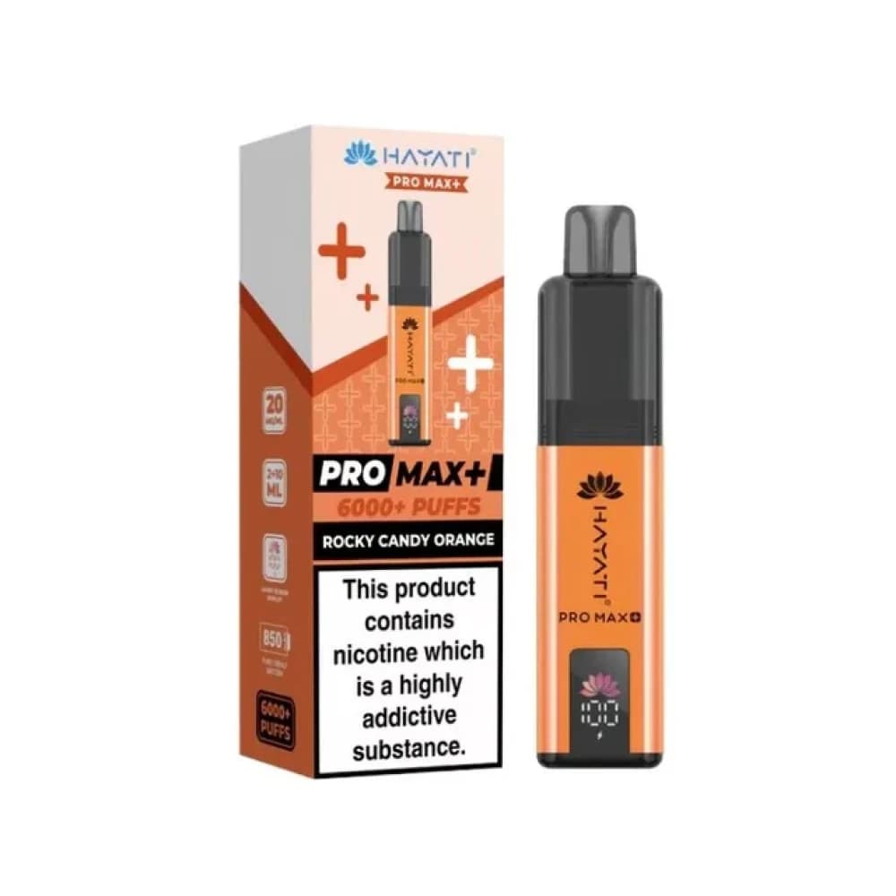 Rocky Candy Orange Hayati Pro Max Plus Vape Kit Box of 5
