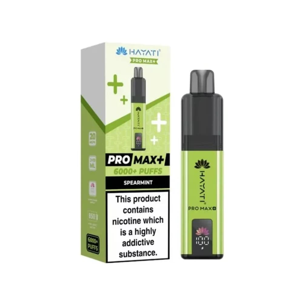  Spearmint Hayati Pro Max Plus Vape Kit Box of 5