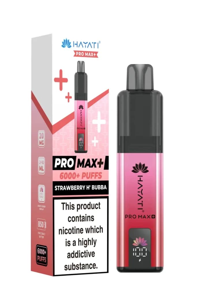  Strawberry H'Bubba Hayati Pro Max Plus Vape Kit Box of 5