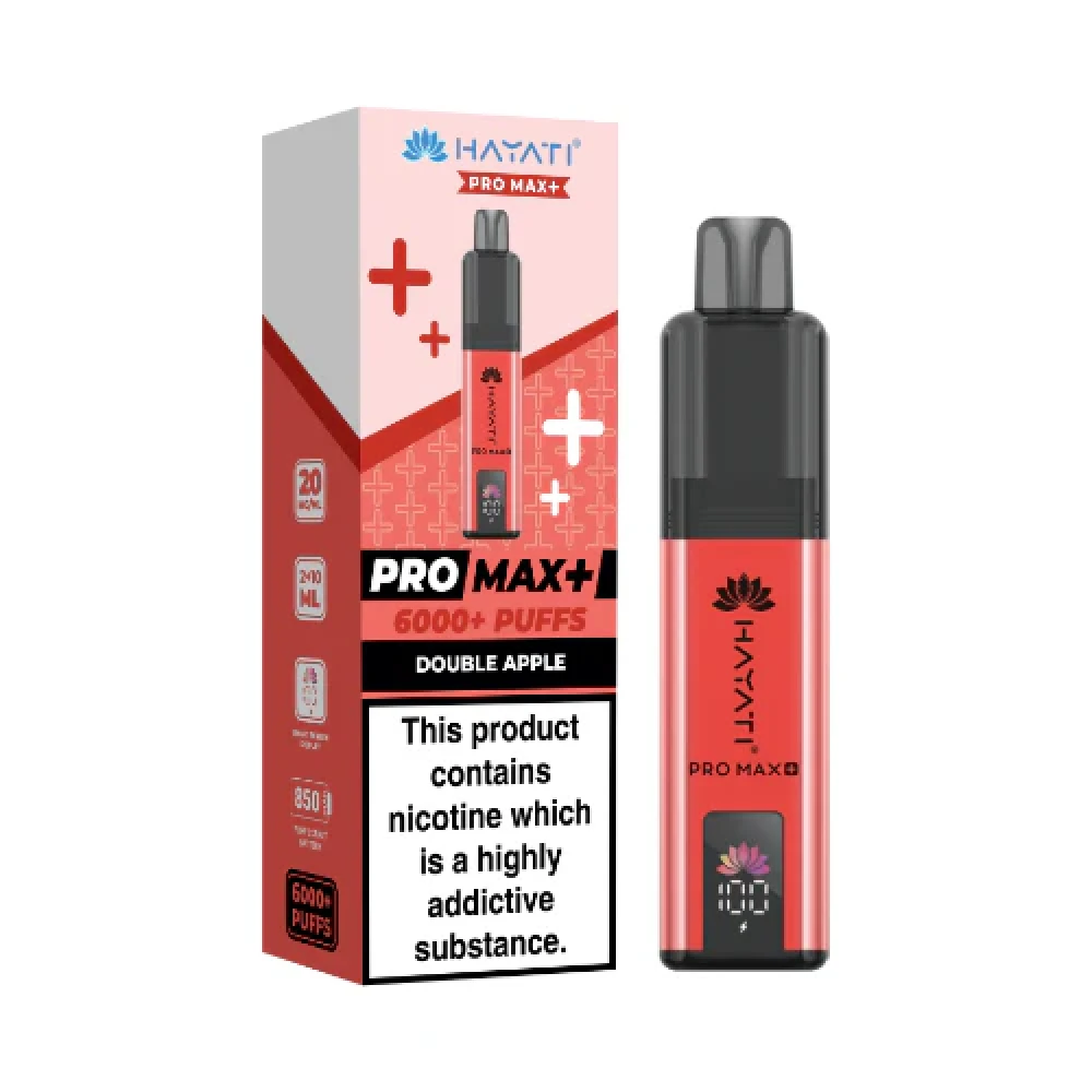  Double Apple Hayati Pro Max Plus Vape Kit Box of 5