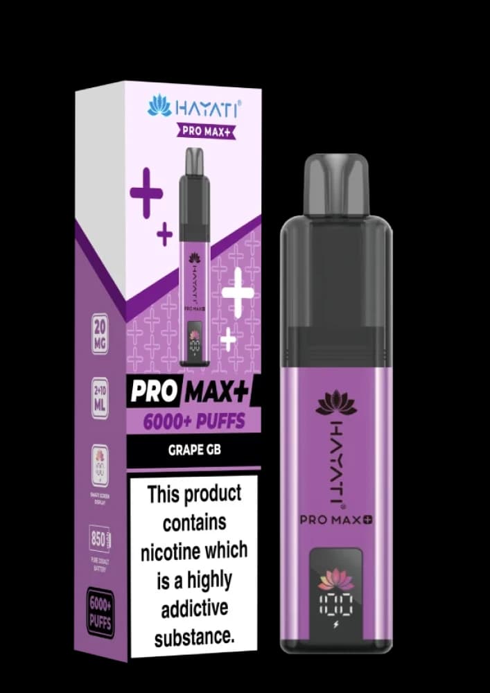  Grape GB Hayati Pro Max Plus Vape Kit Box of 5