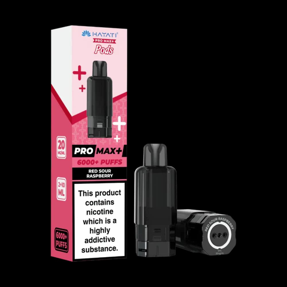  Red Sour Raspberry Hayati Pro Max Plus 6000 Pods Pack of 5