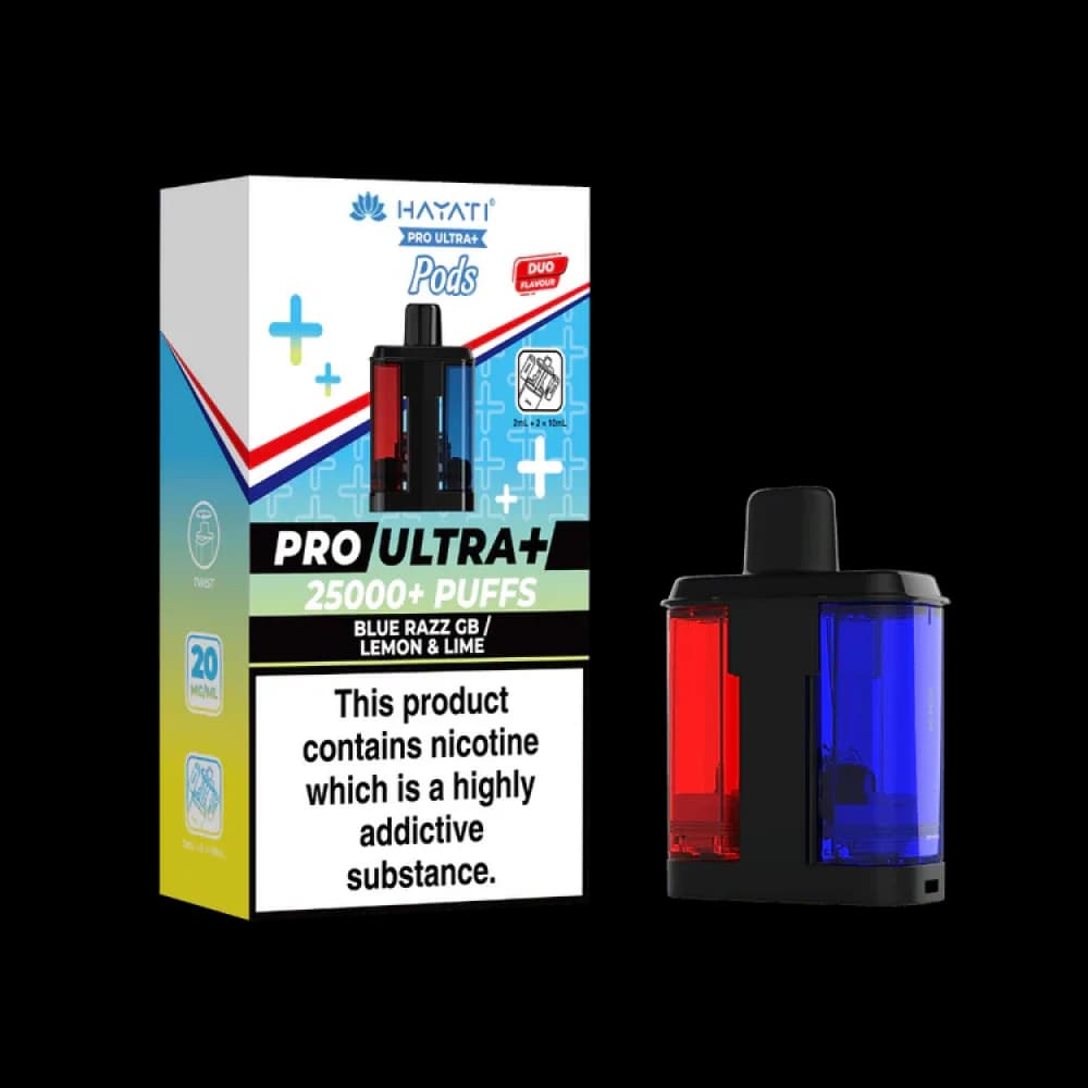  Blue Razz GB/Lemon Lime Hayati Pro Ultra Plus 25K Pods Pack of 5
