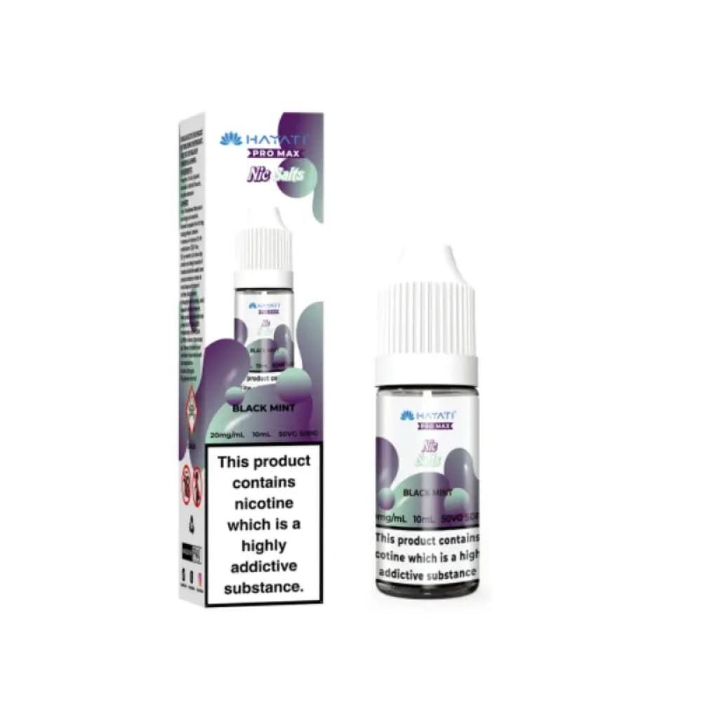  Black Mint / 10mg Hayati Pro Max Nic Salts E-Liquids 10ml Box of 10