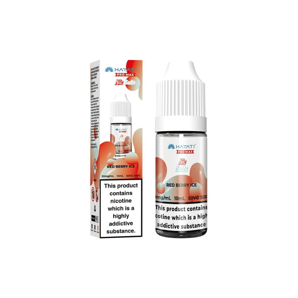  Red Berry Ice / 20mg Hayati Pro Max Nic Salts E-Liquids 10ml Box of 10