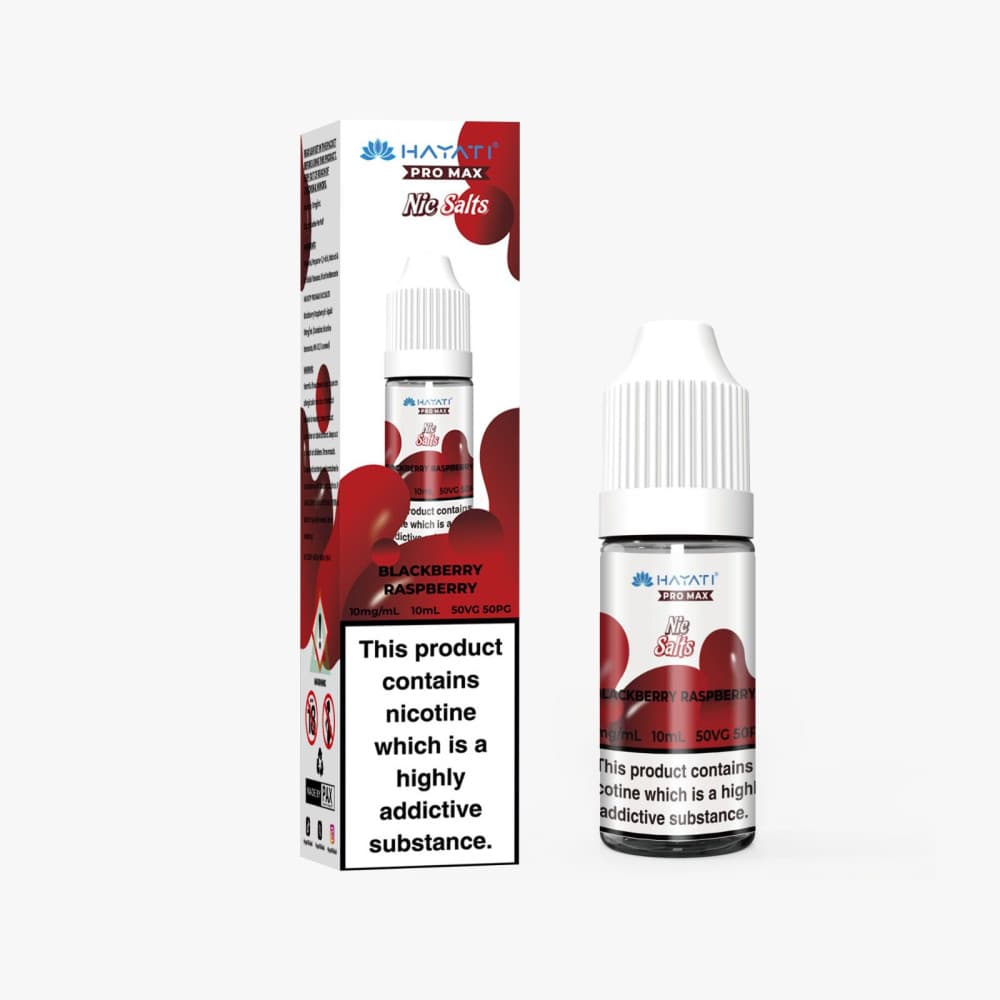  Blackberry Raspberry / 20mg Hayati Pro Max Nic Salts E-Liquids 10ml Box of 10