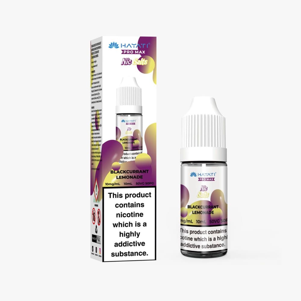  Blackcurrant Lemonade / 20mg Hayati Pro Max Nic Salts E-Liquids 10ml Box of 10