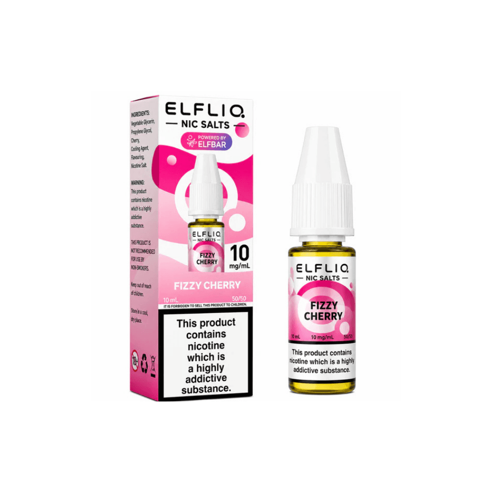  Fizzy Cherry / 20mg Elf Bar Elfliq Nic Salt E-Liquids 10ml Box of 10