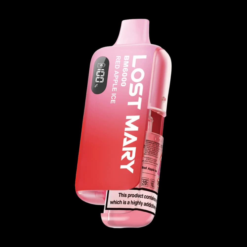  Red Apple Ice Lost Mary Bm6000 Vape Kit Box of 5