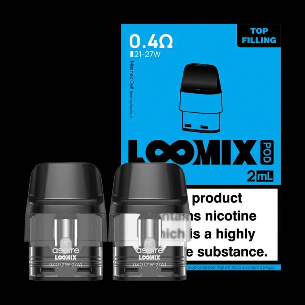  0.4ohm Aspire Loomix Replacement Pods -2PK
