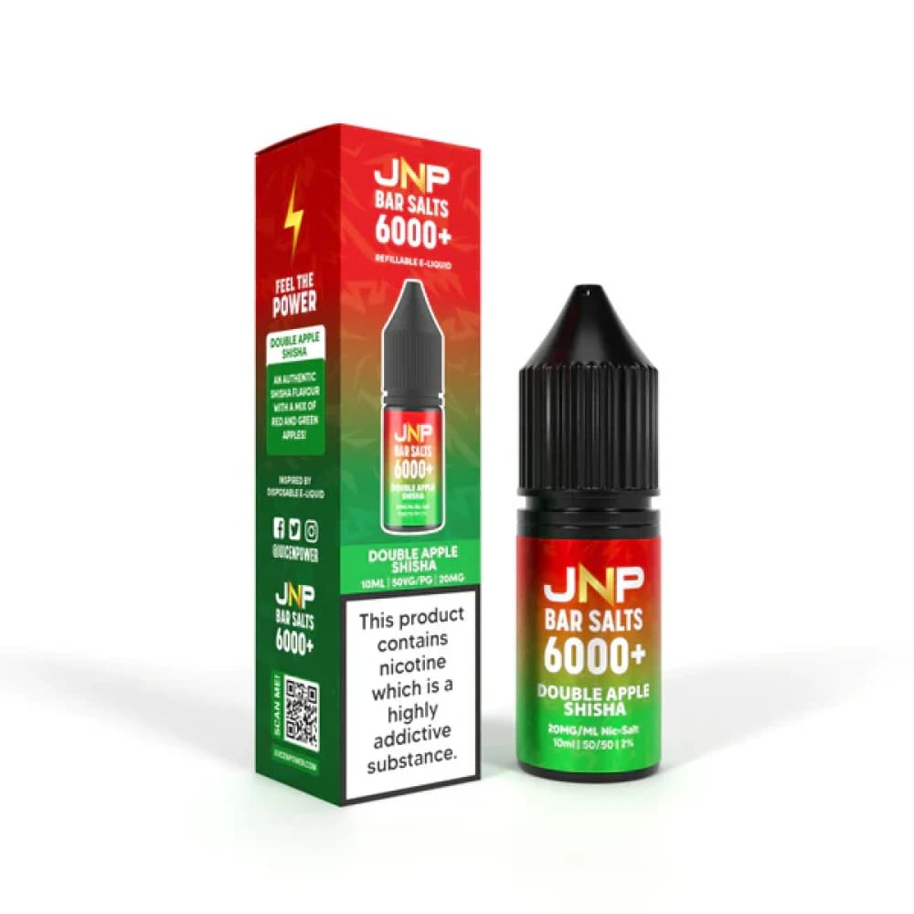  Double Apple / 10mg JNP Bar Nic Salts 6000 Box of 10
