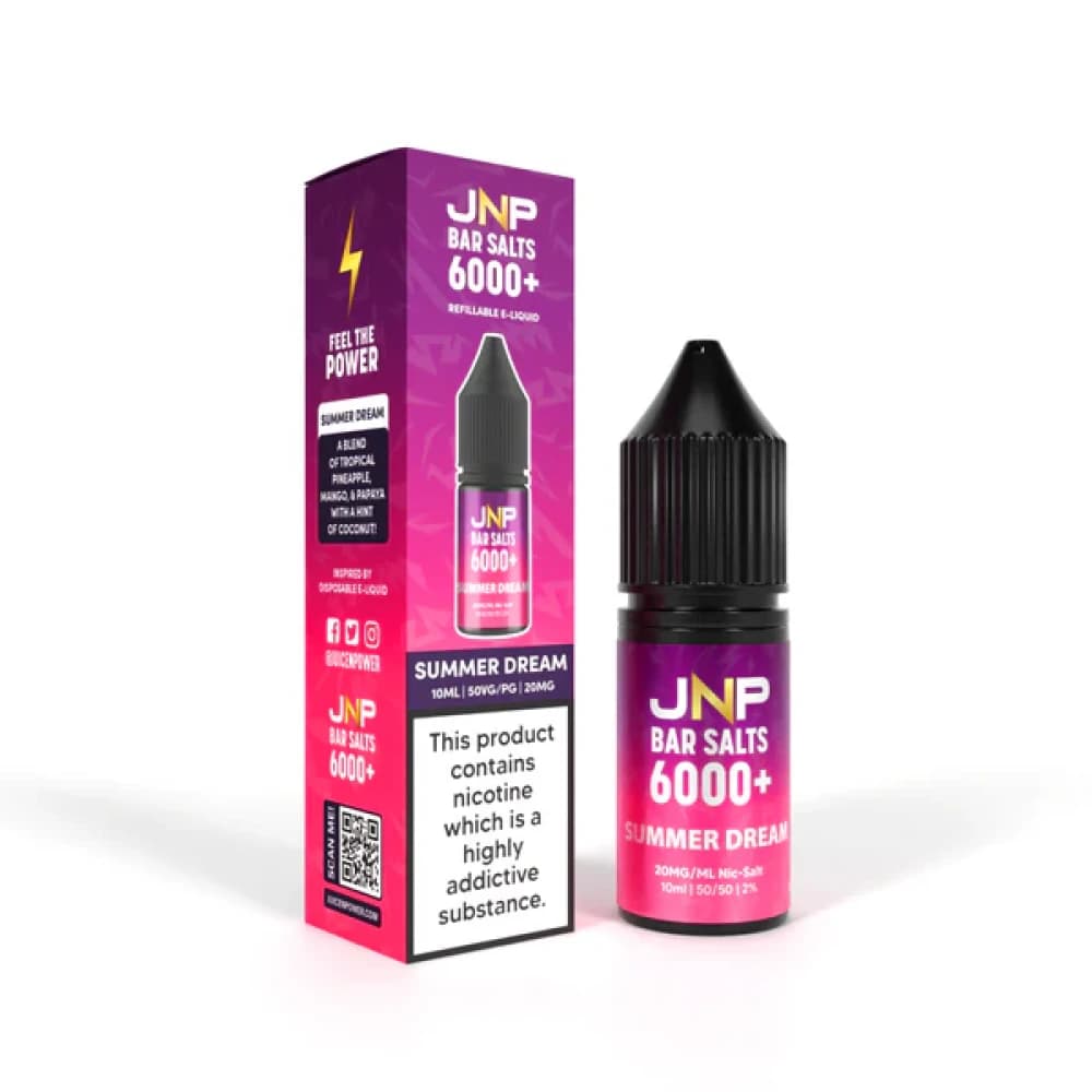  Summer Dream / 10mg JNP Bar Nic Salts 6000 Box of 10