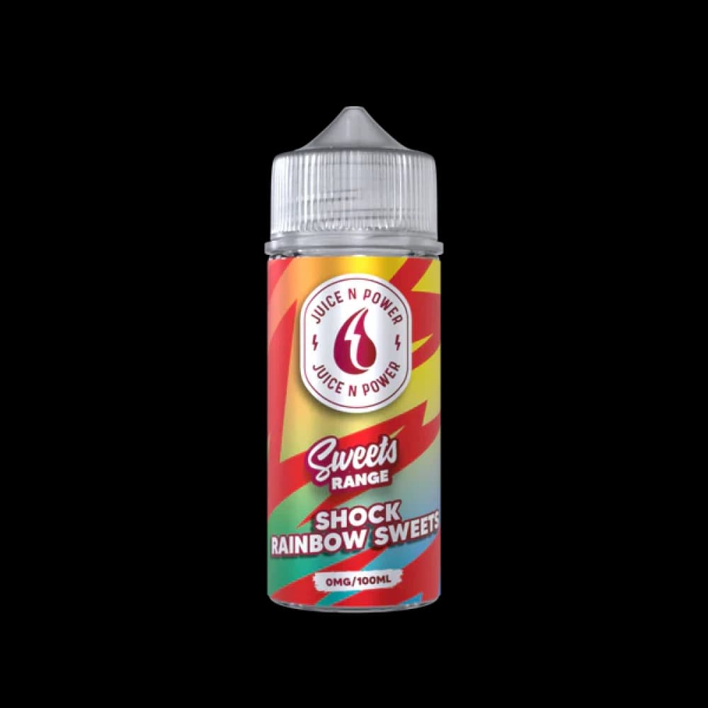  Shock Rainbow Sweets (Sweets Range) Juice N Power 100ml Shortfill E-liquid