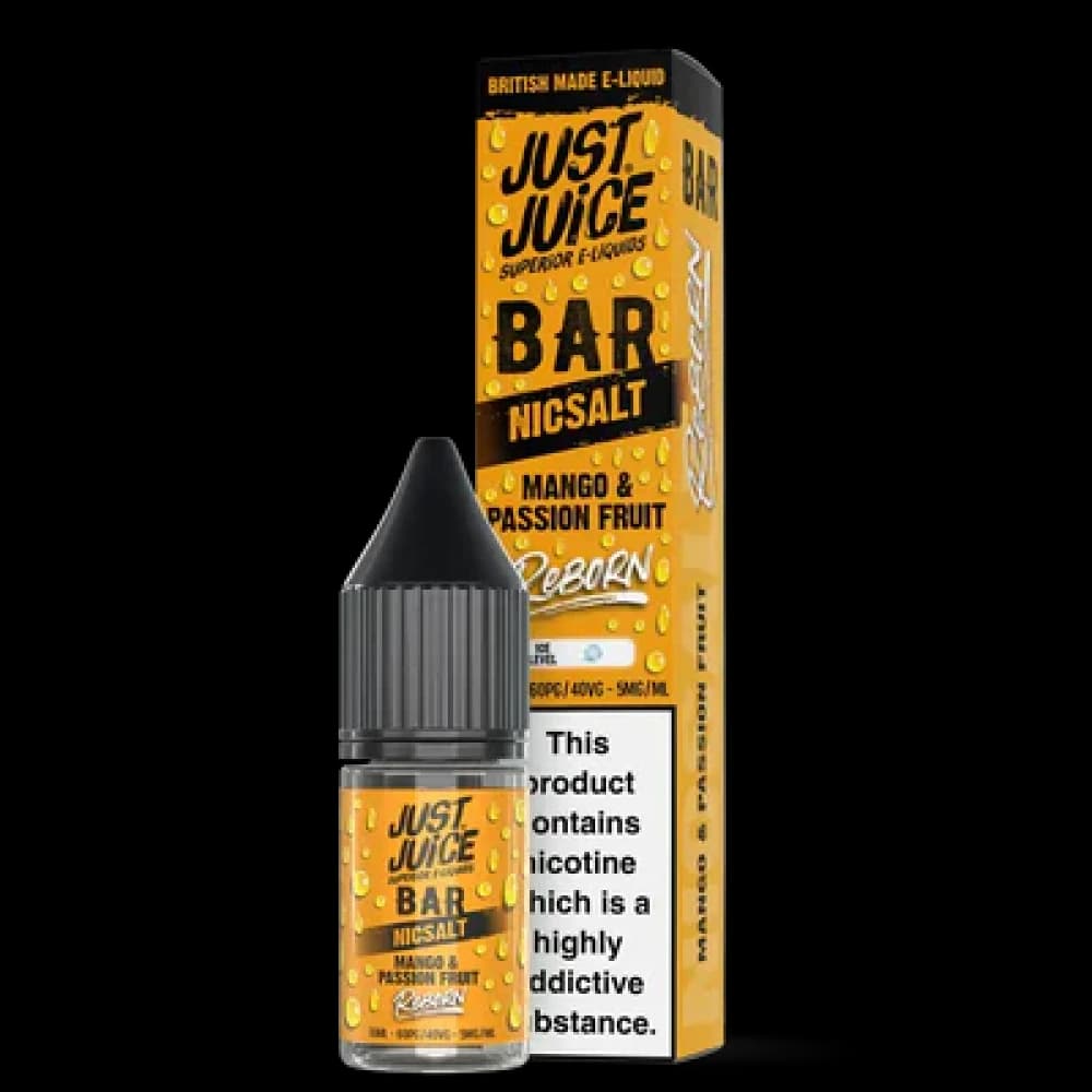  Mango & Passion / 10mg Just Juice Bar Reborn Nic Salt 10ml E-liquid Box of 10