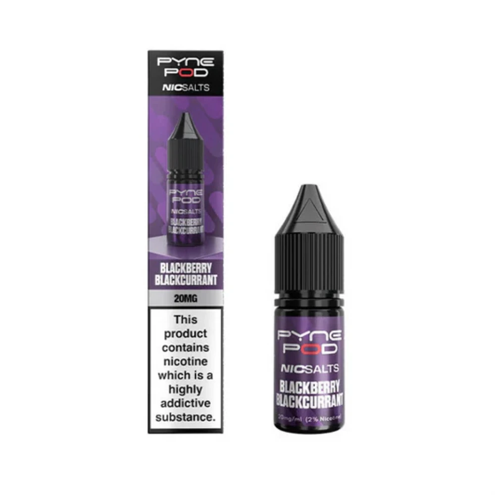  Blackberry Blackcurrant / 10mg Pyne Pod Nic Salts 10ml E-liquid Box of 10
