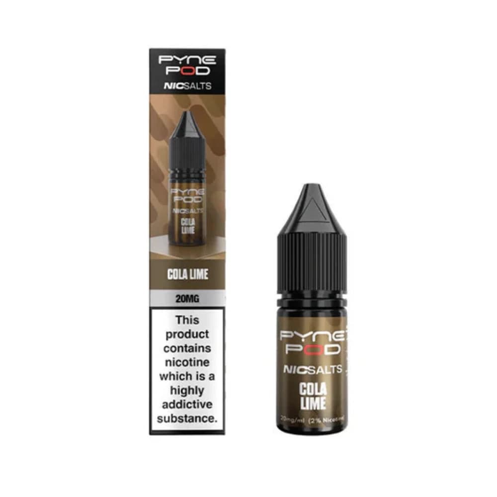  Cola Lime / 10mg Pyne Pod Nic Salts 10ml E-liquid Box of 10