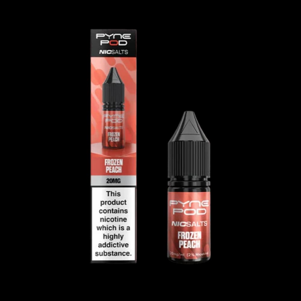  Frozen Peach / 10mg Pyne Pod Nic Salts 10ml E-liquid Box of 10
