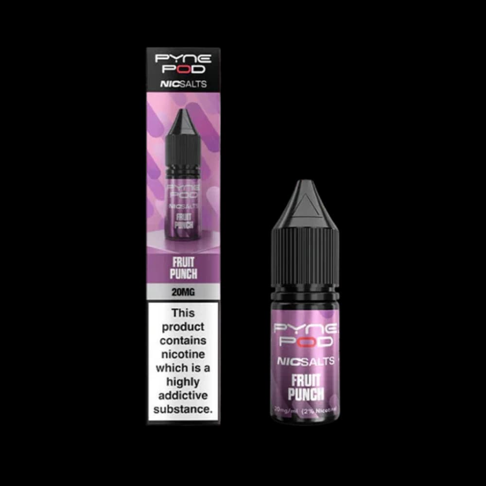  Fruit Punch / 10mg Pyne Pod Nic Salts 10ml E-liquid Box of 10