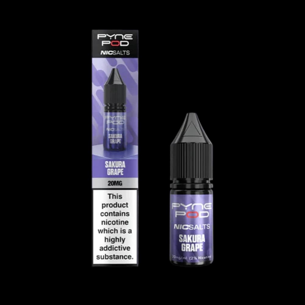  Grape / 10mg Pyne Pod Nic Salts 10ml E-liquid Box of 10