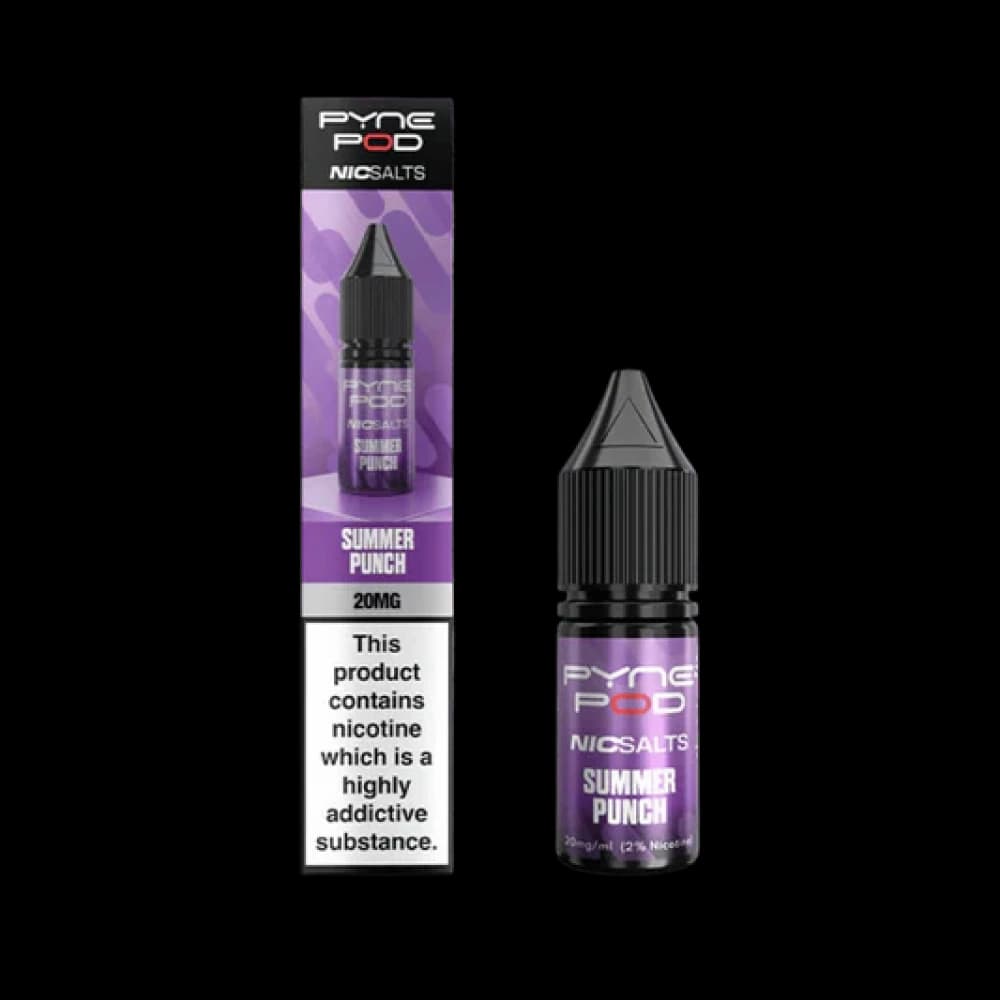  Summer Punch / 10mg Pyne Pod Nic Salts 10ml E-liquid Box of 10